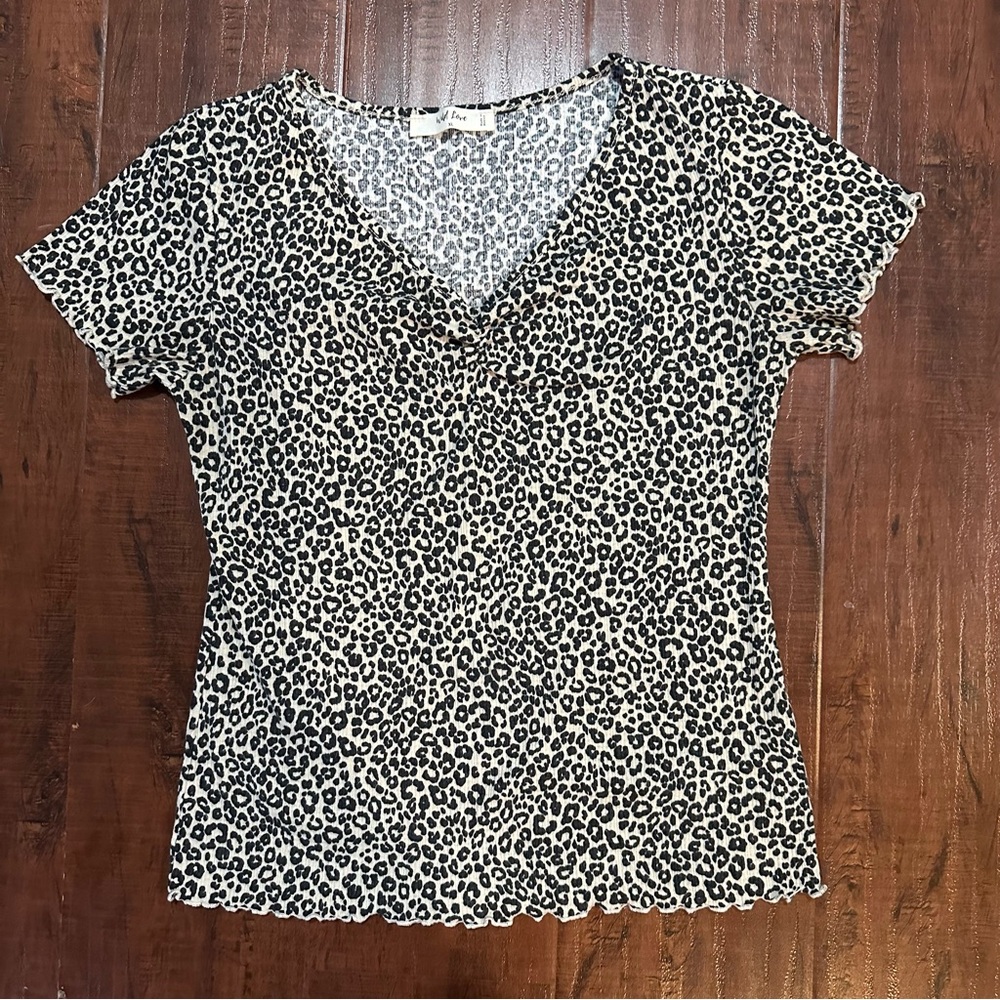 Leopard print women’s top.